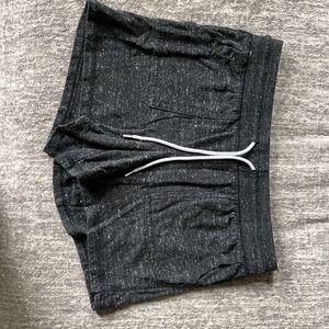 Black Heather Athletic Shorts